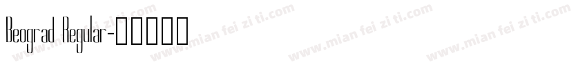 Beograd Regular字体转换